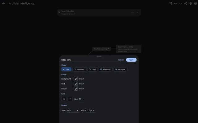 Styling a node